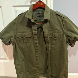 Banana Republic Khaki Green Collared Shirt
